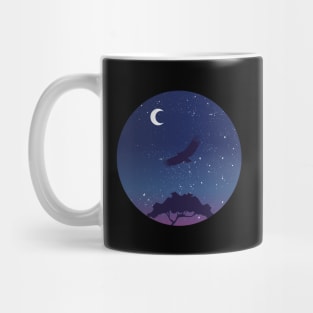 Eagle flying in the night Mug